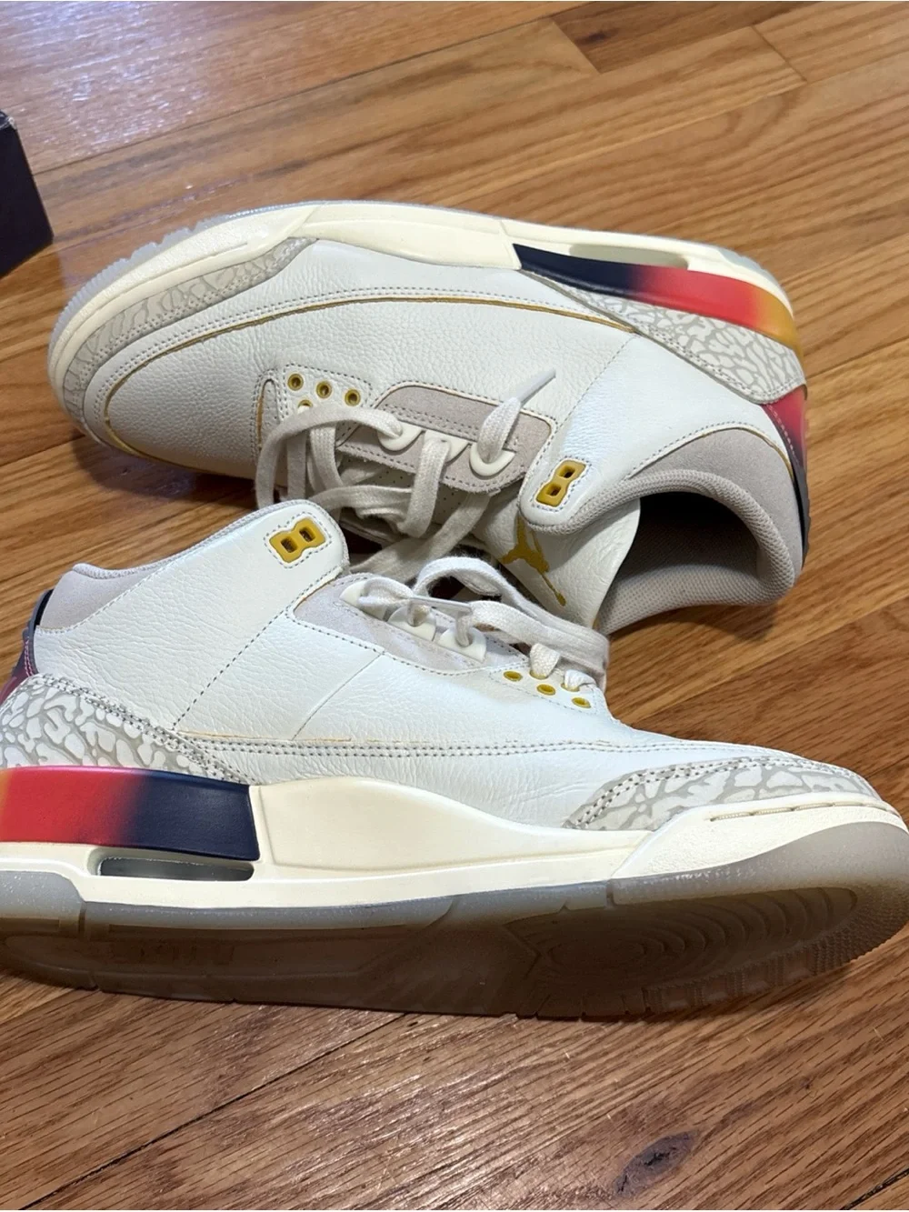 Jordan 3 J. Balvin Medellin Retro-Style Basketball Sneakers